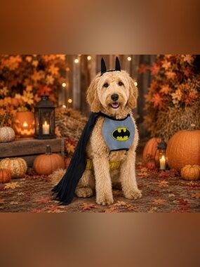NWT - DC Comics Superheroes: Batman Pet Costume - Dog Halloween Costume Size XL